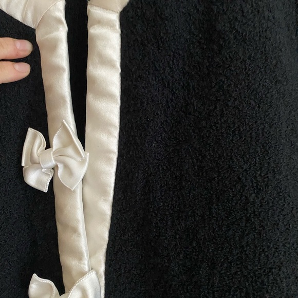 Adolfo Neiman Marcus Black Wool Jacket Cardigan - Picture 5 of 5